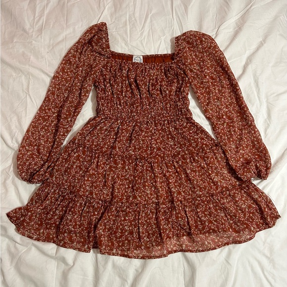 Francesca's Collections Dresses & Skirts - Francesca's Chiffon Tiered Floral Mini Dress | Size M Women's
